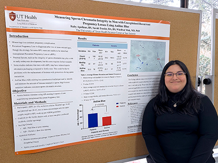 Ruby Apolinar, BS at 2025 OBGYN Department Research retreat